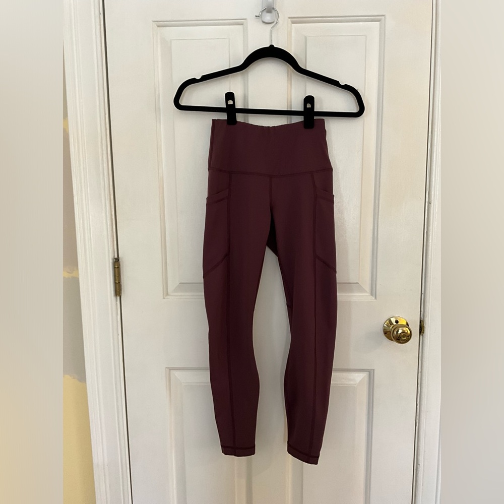 Maroon leggings
